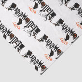 Happy Halloween Creative Typography Concept Design Tissuepapier (Detail)