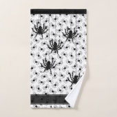 Happy Halloween Creepy Crawly Spiders White BG Bad Handdoek (Handdoek)