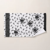 Happy Halloween Creepy Crawly Spiders White BG Bad Handdoek (Handdoek)