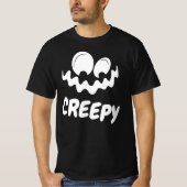 Happy Halloween Creepy Funny Face T-shirt (Voorkant)