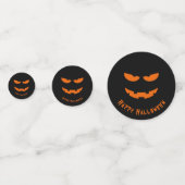Happy Halloween Creepy Graveyard Table Confetti (Achterkanten)