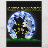 Happy Halloween Creepy Haunted House Flyer (Voorkant)