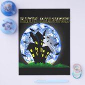 Happy Halloween Creepy Haunted House Flyer (Enkel)