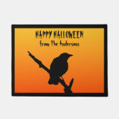 Happy Halloween Crow Doormat Deurmat (Voorkant)