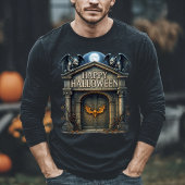 Happy Halloween Crypt met Gargoyles Tri-Blend Shirt