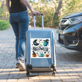 Happy Halloween Custom-Cut Vinyl Sticker (Koffer Insitu)