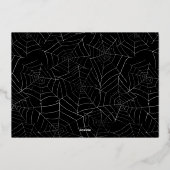 Happy Halloween Custom Foto Halloween Folie Feestdagenkaart (Achterkant)