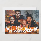 Happy Halloween Custom Foto Halloween Kaart (Voorkant)