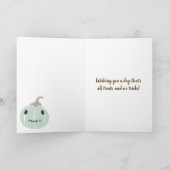 Happy Halloween Custom Message Pastel Pumpkins Kaart (Binnen)