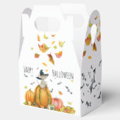 Happy Halloween Cute Cartoon Witch Mouse Bedankdoosjes (Geopend)