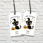 Happy Halloween Cute Cat Cadeaulabel