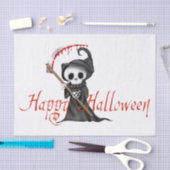 Happy Halloween Cute, Creepy, Spooky Grim Reaper Tissuepapier (Craft)