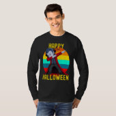 Happy Halloween Cute Dabbing Dracula Kinder Vampir T-shirt (Voorkant volledig)
