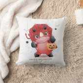 Happy Halloween Cute Dinosaur Pumpkin Spider Bats Kussen (Deken)