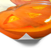 Happy Halloween Cute Dogs in Ghost Costumes Poster (Hoek)