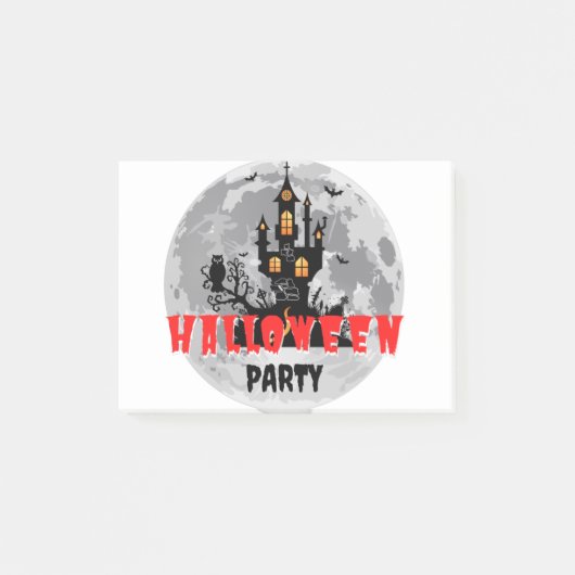 Happy Halloween Cute Ghost Boo Pattern Giant Post-it® Notes (Voorkant)