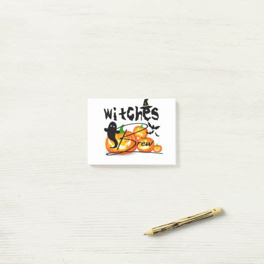 Happy Halloween Cute Ghost Funny Post-it® Notes (Op bureau)