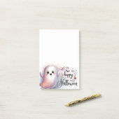 Happy Halloween Cute Ghost Post-it® Notes (Op bureau)