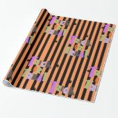 Happy Halloween Cute-hosts Cadeaupapier (Uitgerold)