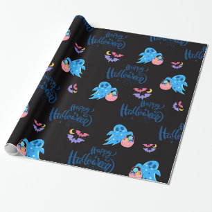 Happy Halloween Cute-hosts met snoep Cadeaupapier