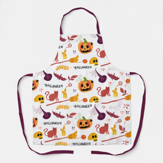 Happy Halloween Cute Pattern Schort (Voorkant)