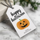 Happy Halloween - Cute Pumpkin Party Cadeaulabel