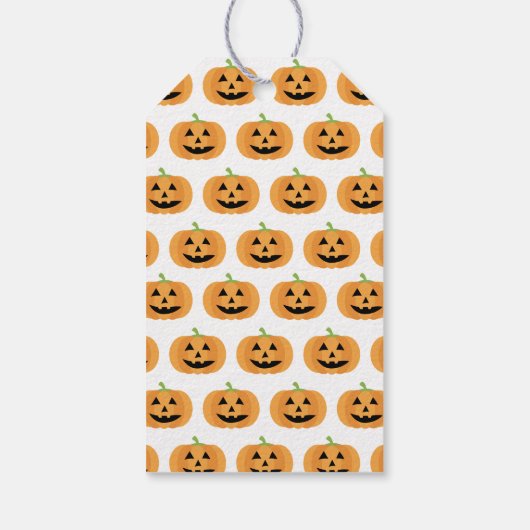 Happy Halloween - Cute Pumpkin Party Cadeaulabel (Achterkant)