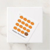 Happy Halloween Cute Pumpkin Patch Bedankjes Labels (In situ)