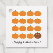 Happy Halloween Cute Pumpkin Patch Bedankjes Labels (Voorkant)