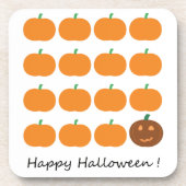 Happy Halloween Cute Pumpkin Patch Bier Onderzetter (Voorkant)