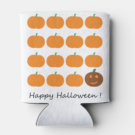 Happy Halloween Cute Pumpkin Patch Blikjeskoeler (Achterkant)