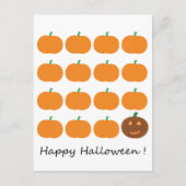 Happy Halloween Cute Pumpkin Patch Briefkaart (Voorkant)