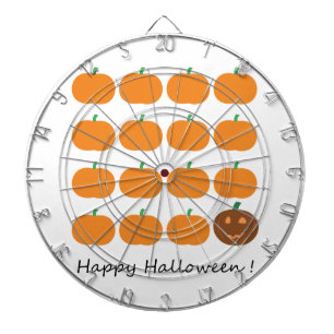 Happy Halloween Cute Pumpkin Patch Dartbord