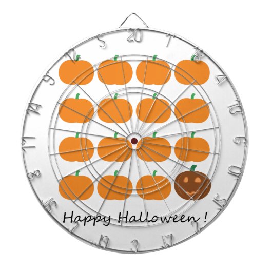 Happy Halloween Cute Pumpkin Patch Dartbord (Voorkant)