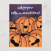"Happy Halloween" Cute Pumpkin Patch Illustratie