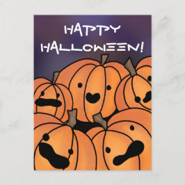 "Happy Halloween" Cute Pumpkin Patch Illustratie Briefkaart