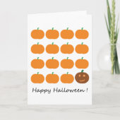 Happy Halloween Cute Pumpkin Patch Kaart (Voorkant)
