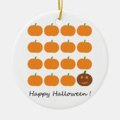 Happy Halloween Cute Pumpkin Patch Keramisch Ornament (Voorkant)