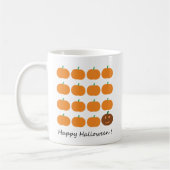Happy Halloween Cute Pumpkin Patch Koffiemok (Links)