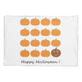 Happy Halloween Cute Pumpkin Patch Kussensloop (Achterkant)