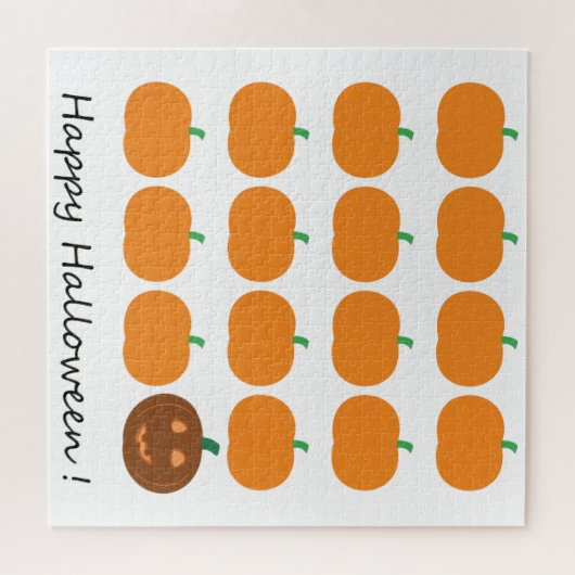 Happy Halloween Cute Pumpkin Patch Legpuzzel (Horizontaal)