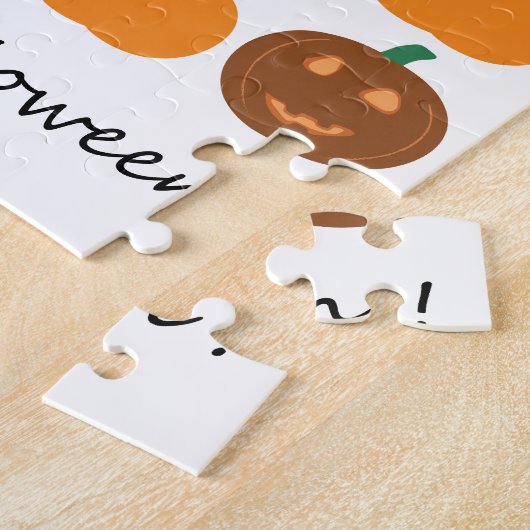 Happy Halloween Cute Pumpkin Patch Legpuzzel (Zijkant)