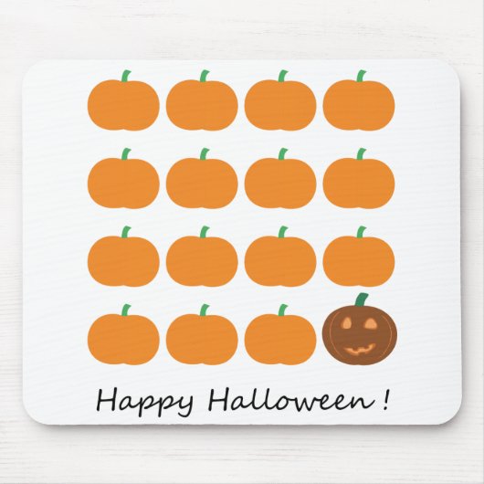 Happy Halloween Cute Pumpkin Patch Muismat (Voorkant)