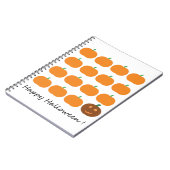 Happy Halloween Cute Pumpkin Patch Notitieboek (Linkerzijde)