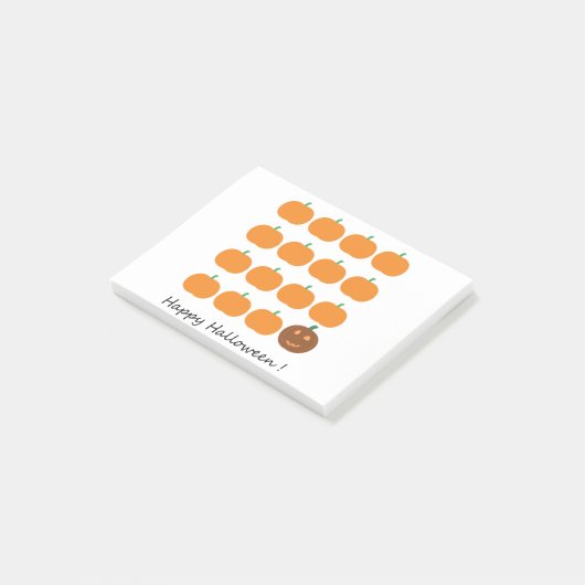 Happy Halloween Cute Pumpkin Patch Post-it® Notes (Schuin)