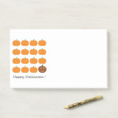 Happy Halloween Cute Pumpkin Patch Post-it® Notes (Op bureau)