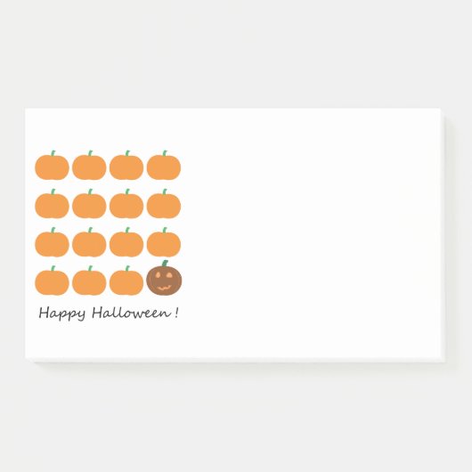 Happy Halloween Cute Pumpkin Patch Post-it® Notes (Voorkant)