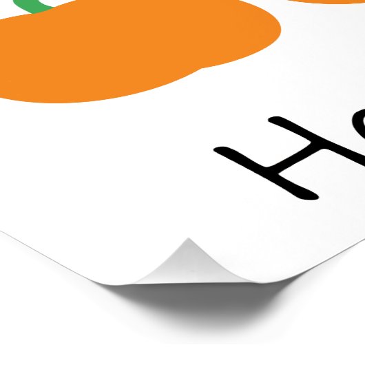 Happy Halloween Cute Pumpkin Patch Poster (Hoek)