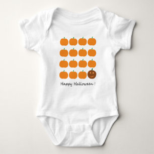 Happy Halloween Cute Pumpkin Patch Romper
