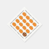 Happy Halloween Cute Pumpkin Patch Servet (Hoek)